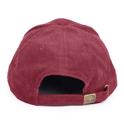 Casquette en Velours Côtelé Logo bordeaux TIMBERLAND