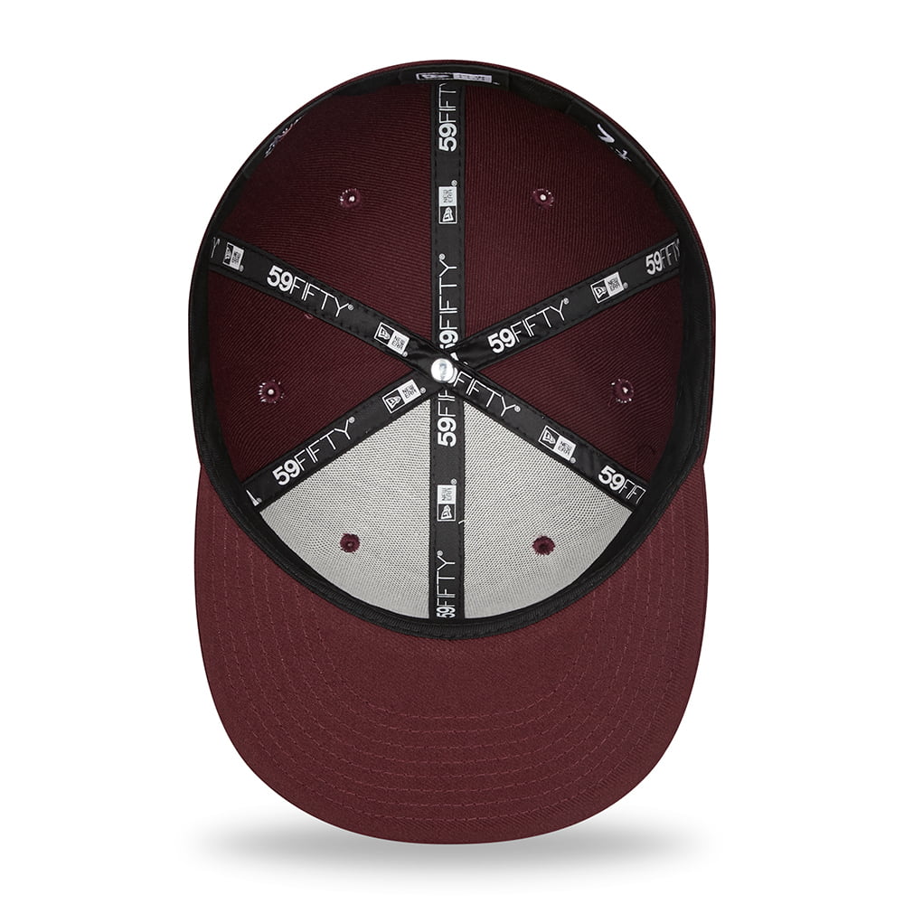 Casquette 59FIFTY MLB League Essential New York Yankees bordeaux-marine NEW ERA