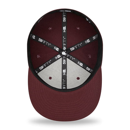 Casquette 59FIFTY MLB League Essential New York Yankees bordeaux-marine NEW ERA