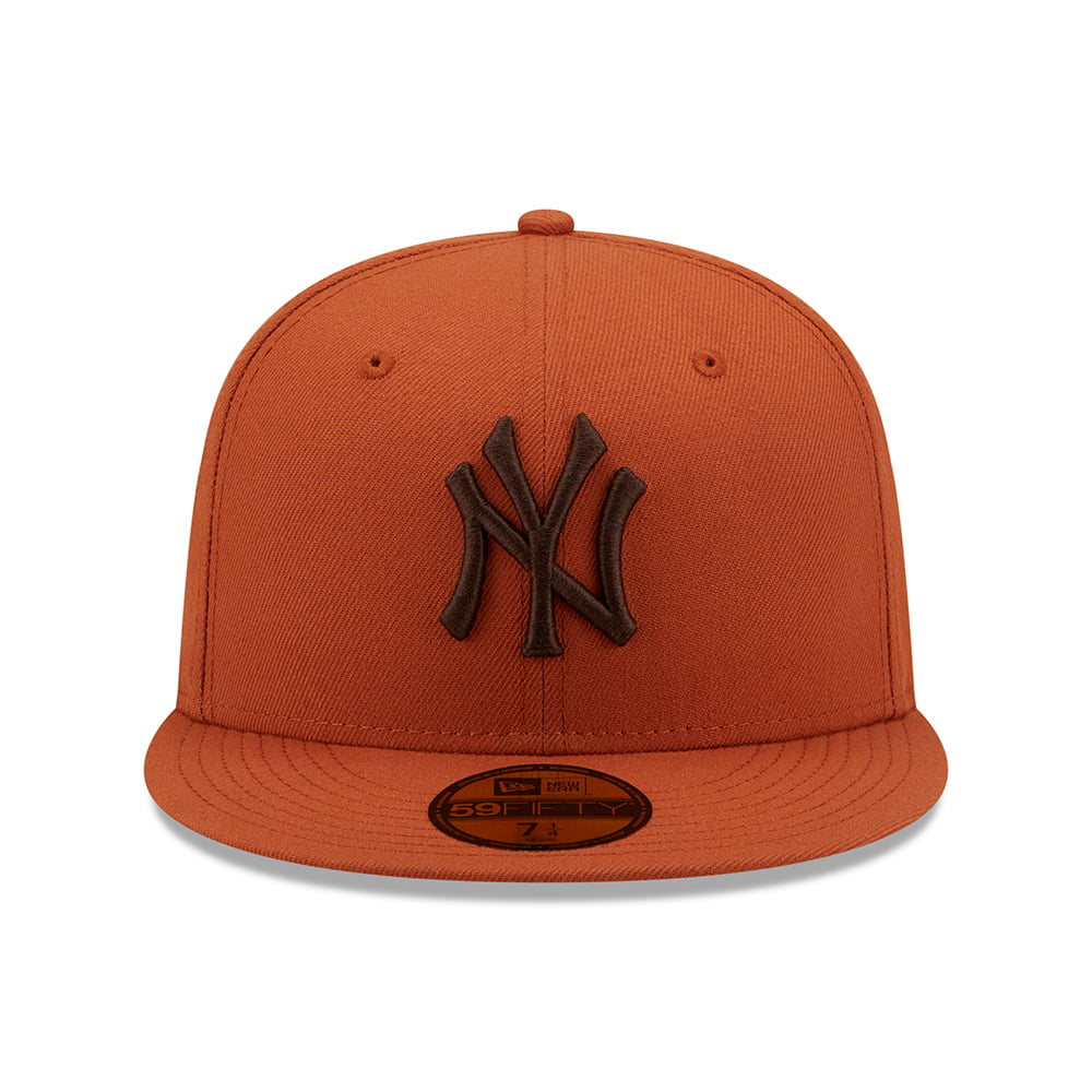 Casquette 59FIFTY MLB League Essential New York Yankees ocre-marron NEW ERA