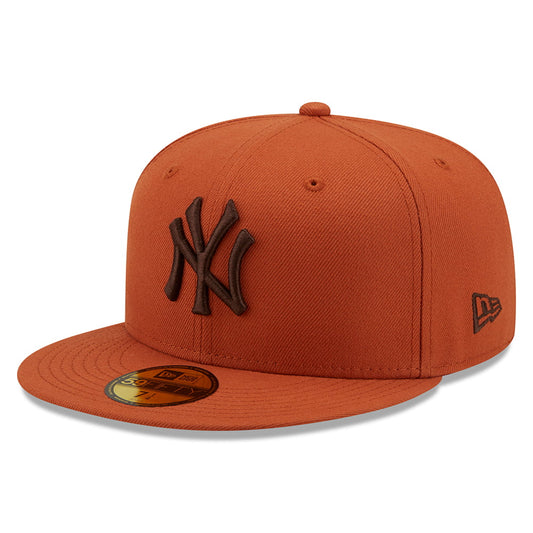 Casquette 59FIFTY MLB League Essential New York Yankees ocre-marron NEW ERA