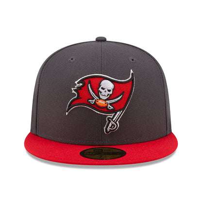 Casquette 59FIFTY NFL OTC Tampa Bay Buccaneers graphite-rouge NEW ERA