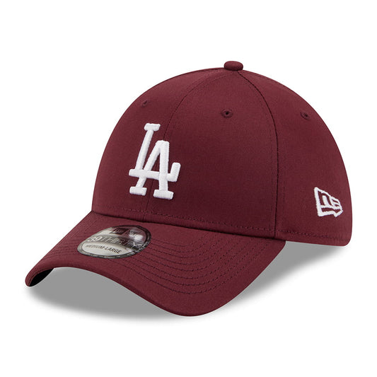 Casquette 39THIRTY MLB Colour Essential L.A. Dodgers bordeaux-blanc NEW ERA