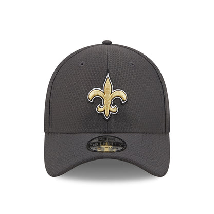 Casquette 39THIRTY NFL Hex Tech New Orleans Saints graphite NEW ERA