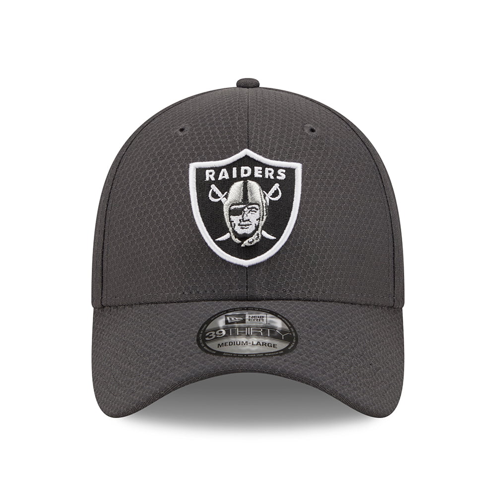 Casquette 39THIRTY NFL Hex Tech Las Vegas Raiders graphite NEW ERA