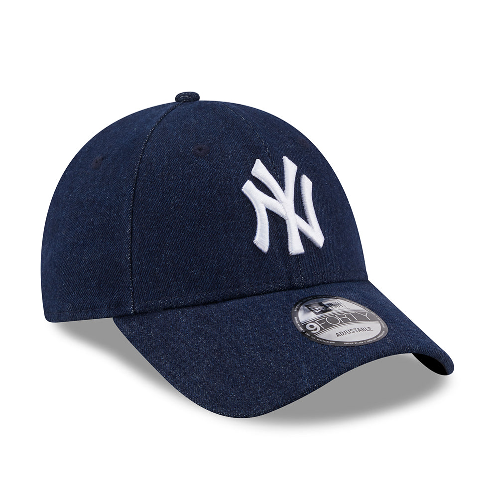 Casquette 9FORTY MLB Denim New York Yankees bleu marine NEW ERA