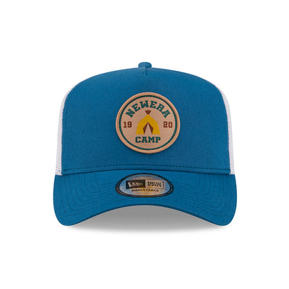 Casquette Trucker A-Frame NE Camp Patch bleu sarcelle NEW ERA