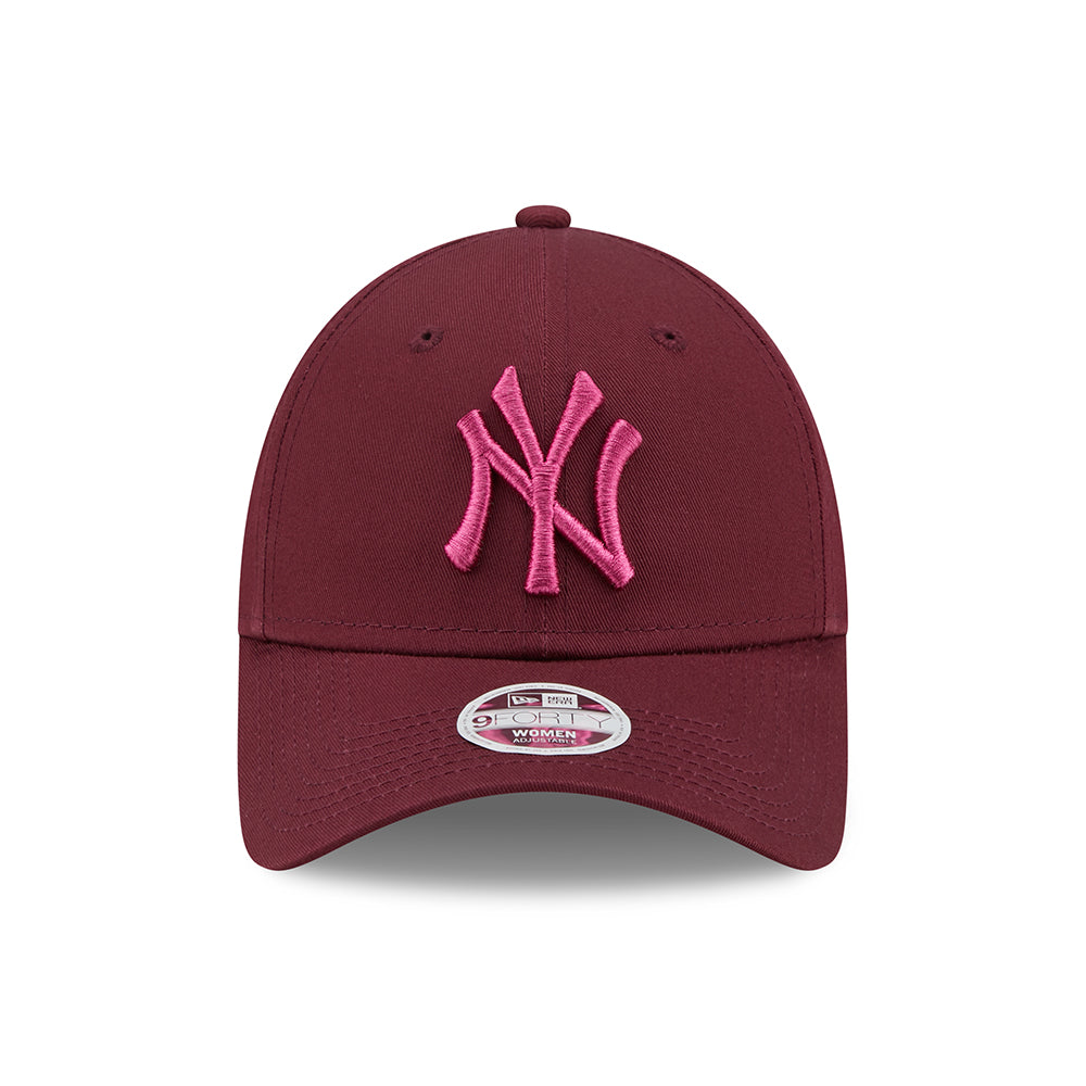 Casquette Femme 9FORTY New York Yankees League Essential bordeaux-rose NEW ERA