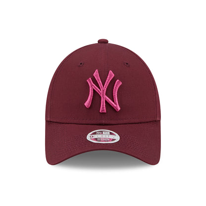 Casquette Femme 9FORTY New York Yankees League Essential bordeaux-rose NEW ERA