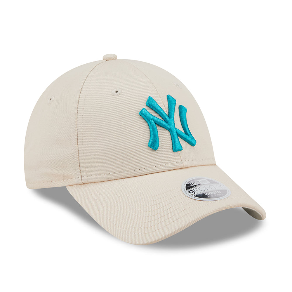 Casquette Femme 9FORTY MLB League Essential New York Yankees pierre-turquoise NEW ERA