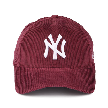 Casquette Femme 9FORTY MLB Fashion Cord New York Yankees framboise NEW ERA