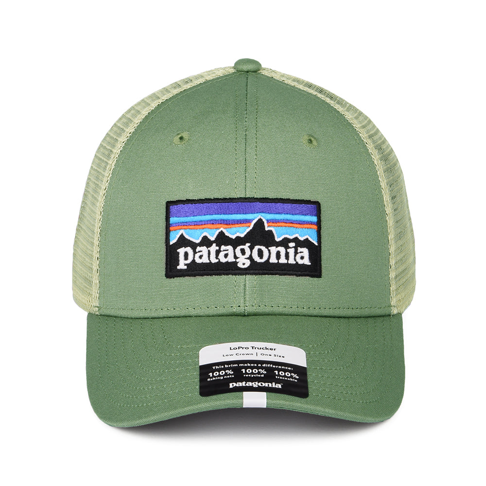 Casquette Trucker en Coton Bio LoPro P-6 Logo vert PATAGONIA