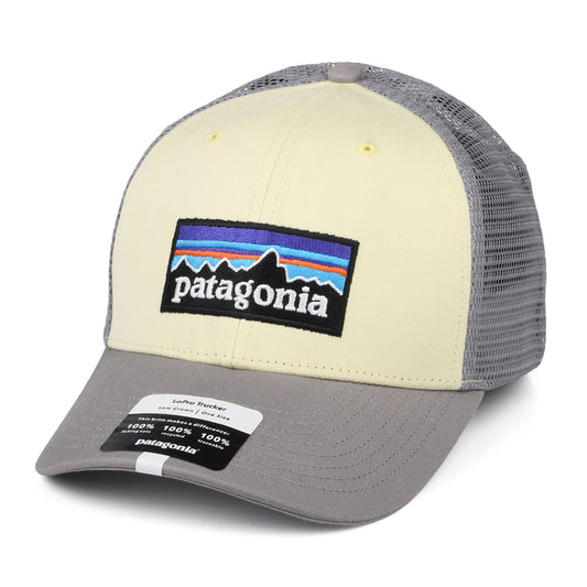 Casquette Trucker en Coton Bio LoPro P-6 Logo jaune clair-bleu clair PATAGONIA