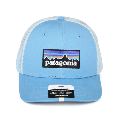 Casquette Trucker en Coton Bio P-6 Logo bleu moyen PATAGONIA
