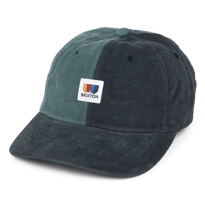 Casquette en Velours Côtelé Bicolore Alton LP bleu marine BRIXTON