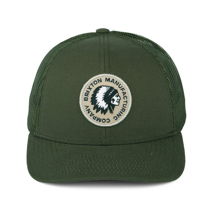 Casquette Trucker Rival Stamp NetPlus MP olive BRIXTON