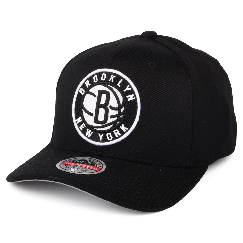Casquette Snapback NBA Team Ground Stretch Brooklyn Nets noir MITCHELL & NESS