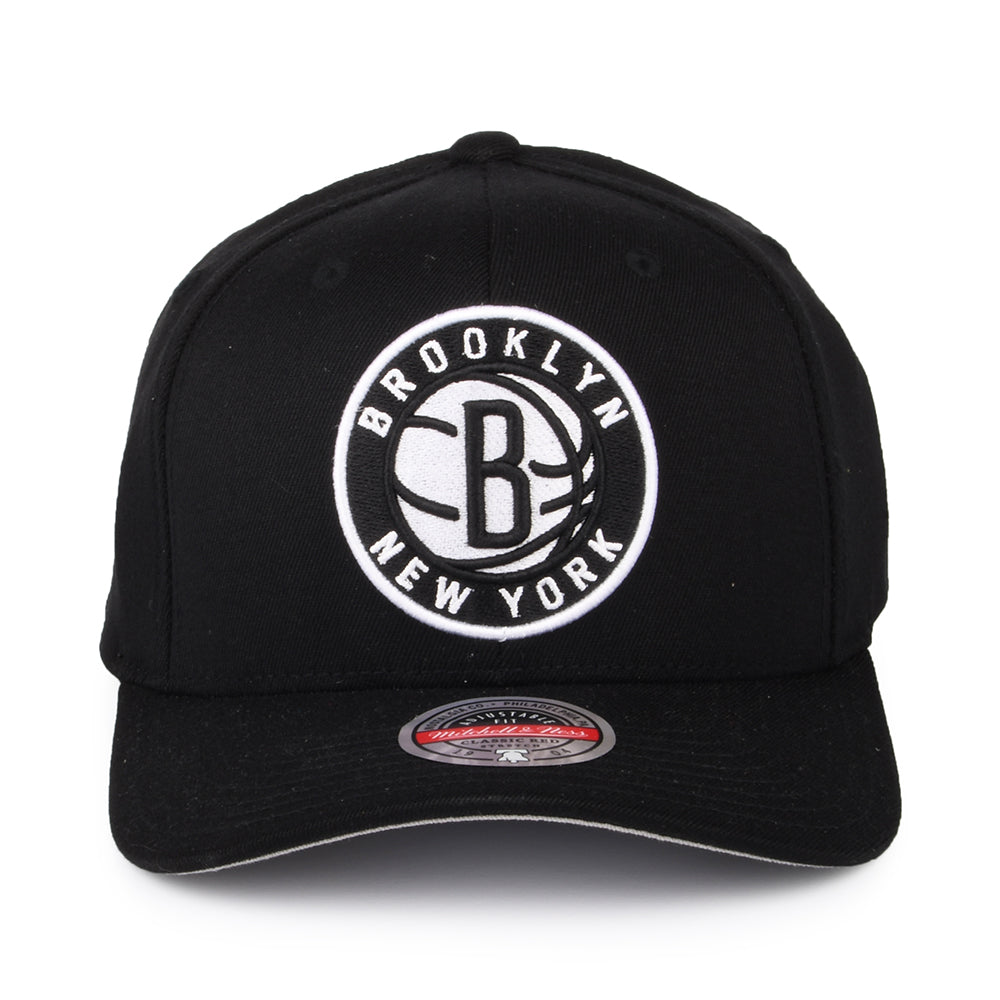 Casquette Snapback NBA Team Ground Stretch Brooklyn Nets noir MITCHELL & NESS