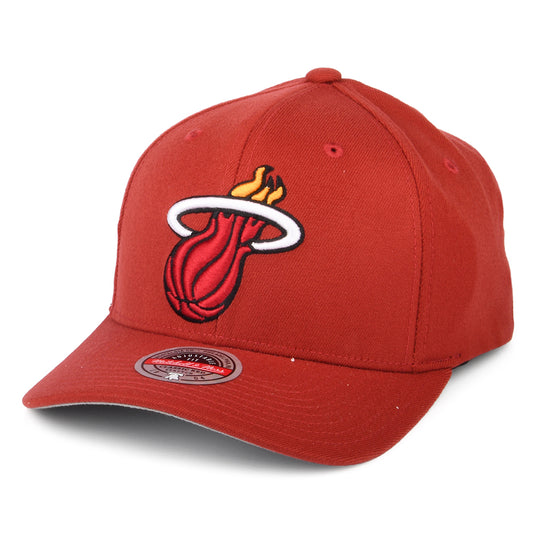 Casquette Snapback NBA Team Ground Stretch Miami Heat bordeaux MITCHELL & NESS