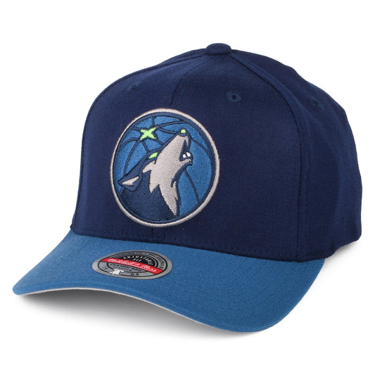 Casquette NBA Wool 2 Tone Minnesota Timberwolves bleu marine-bleu MITCHELL & NESS