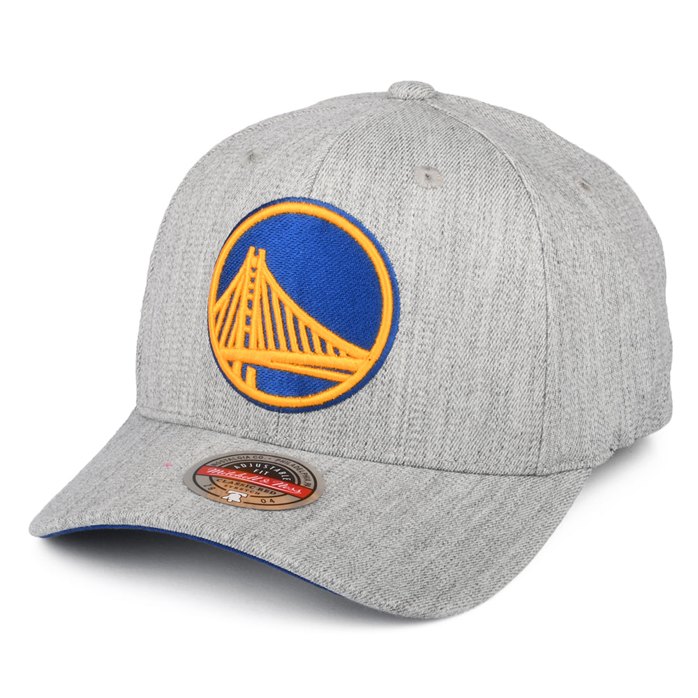 Casquette Snapback NBA Team Heather Golden State Warriors gris chiné MITCHELL & NESS