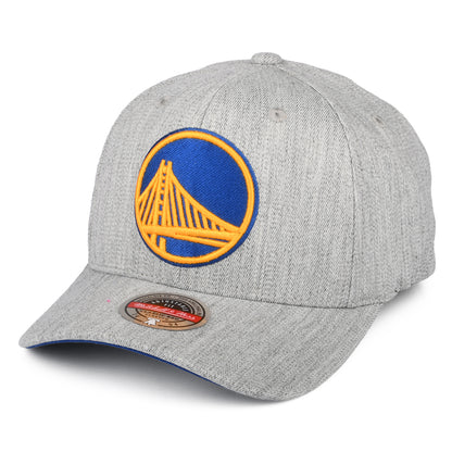 Casquette Snapback NBA Team Heather Golden State Warriors gris chiné MITCHELL & NESS