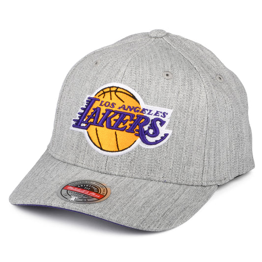 Casquette Snapback NBA Team Heather Stretch L.A. Lakers gris chiné MITCHELL & NESS