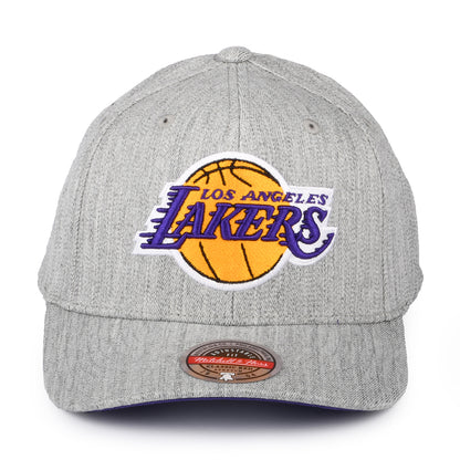 Casquette Snapback NBA Team Heather Stretch L.A. Lakers gris chiné MITCHELL & NESS