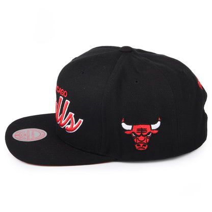 Casquette Snapback NBA Foundation Script Chicago Bulls noir MITCHELL & NESS