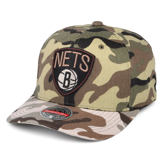 Casquette Snapback Woodland Desert Stretch Brooklyn Nets camouflage MITCHELL & NESS