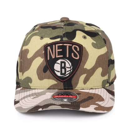 Casquette Snapback Woodland Desert Stretch Brooklyn Nets camouflage MITCHELL & NESS