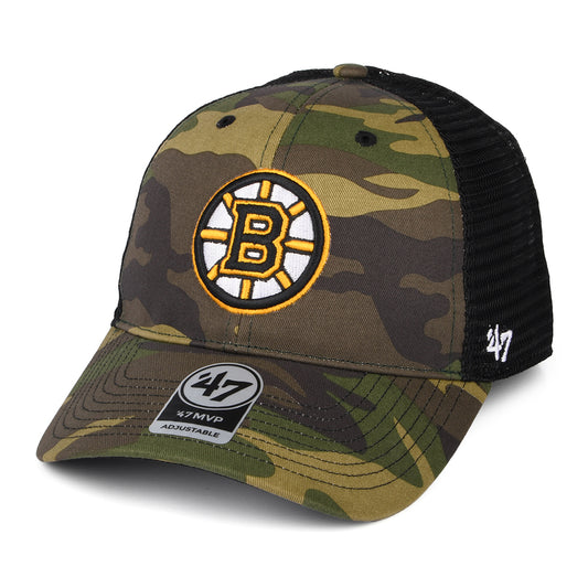 Casquette Trucker NHL Camo Branson MVP Boston Bruins camouflage 47 BRAND
