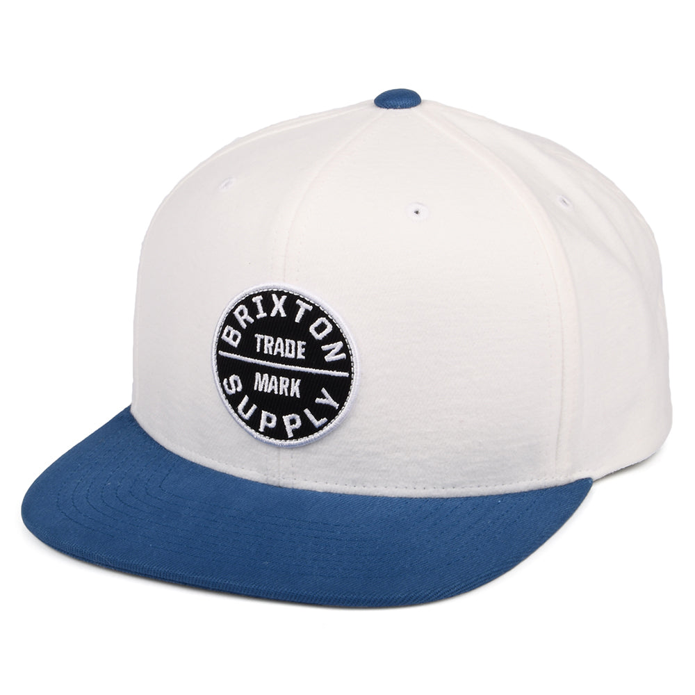 Casquette Snapback Oath III blanc cassé-bleu ciel BRIXTON