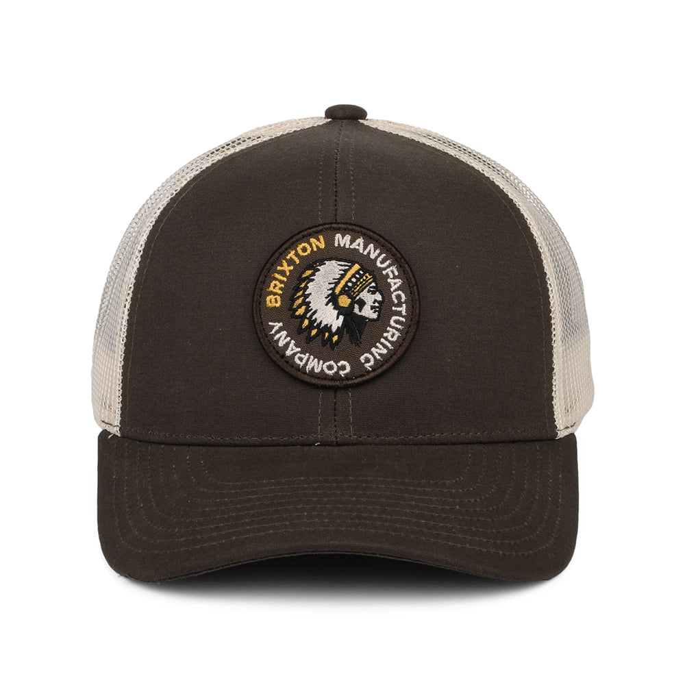 Casquette Trucker Rival Stamp NetPlus MP marron-blanc cassé BRIXTON