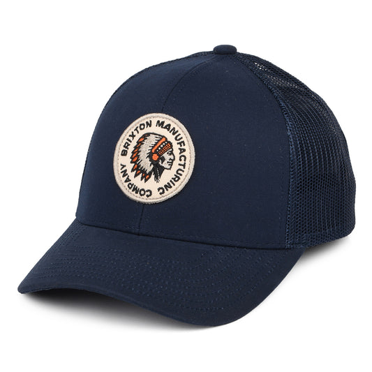 Casquette Trucker Rival Stamp NetPlus MP bleu marine délavé BRIXTON