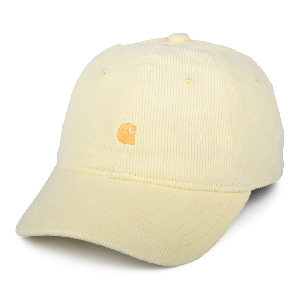 Casquette en Velours Côtelé Harlem jaune clair CARHARTT WIP