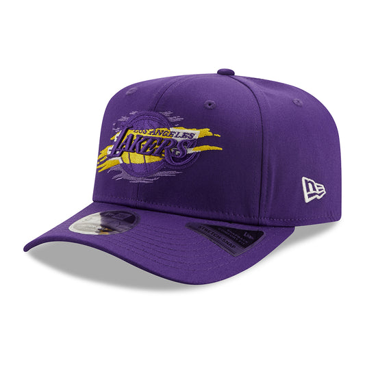 Casquette Snapback 9FIFTY NBA Tear Logo Stretch L.A. Lakers violet NEW ERA