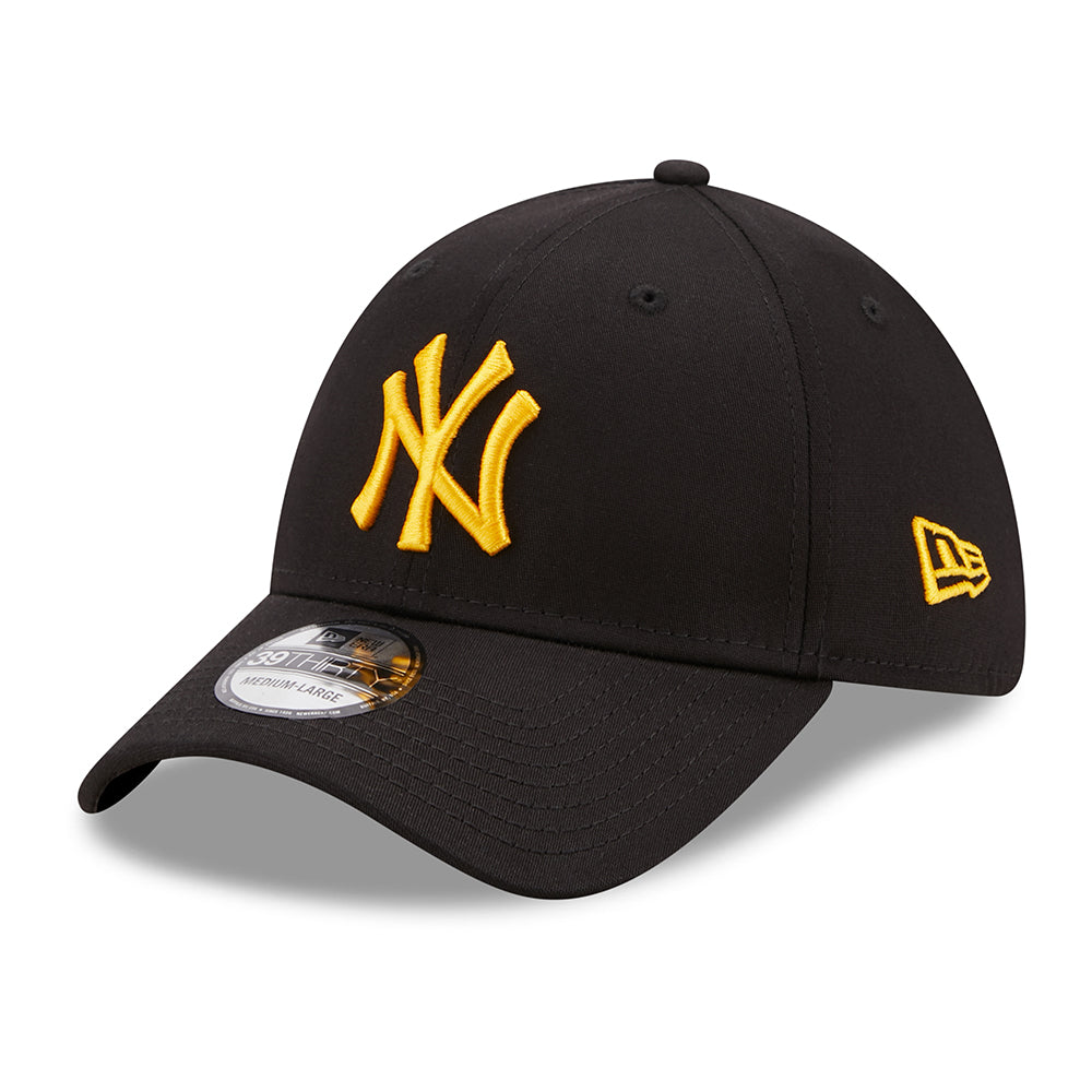 Casquette 39THIRTY MLB League Essential New York Yankees noir-or foncé NEW ERA