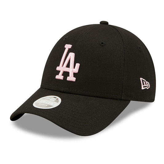 Casquette Femme 9FORTY MLB League Essential L.A. Dodgers noir-rose NEW ERA