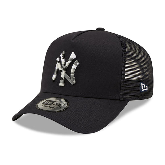 Casquette Trucker 9FORTY MLB Camo Infill A-Frame New York Yankees camouflage bleu NEW ERA