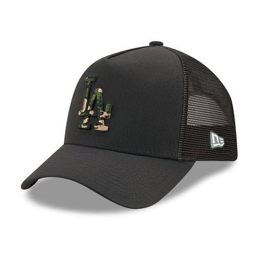 Casquette Trucker 9FORTY MLB Camo Infill A-Frame L.A. Dodgers gris-camouflage NEW ERA