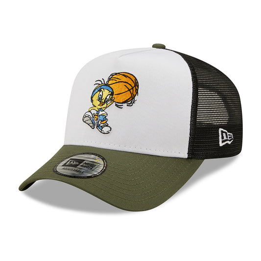 Casquette Trucker Character Sports A-Frame Looney Tunes Titi blanc-olive NEW ERA