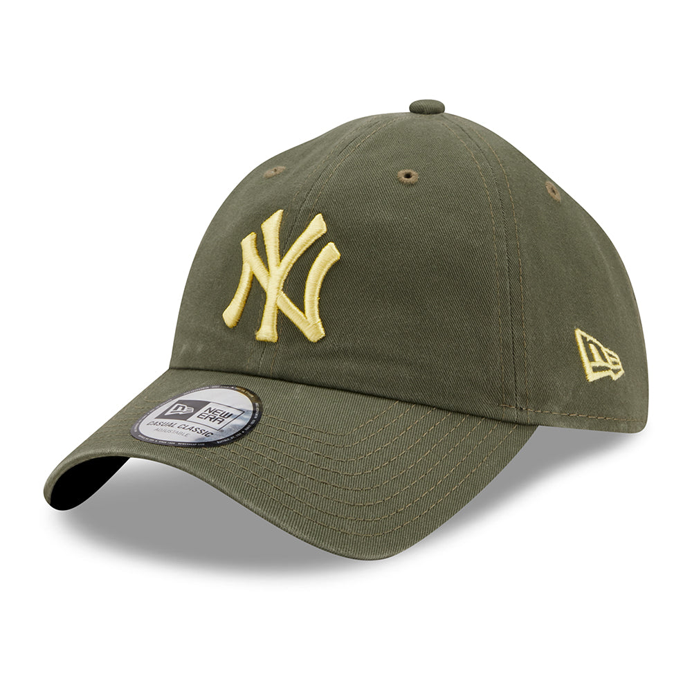 Casquette 9TWENTY MLB League Essential Casual Classic New York Yankees olive-doré NEW ERA