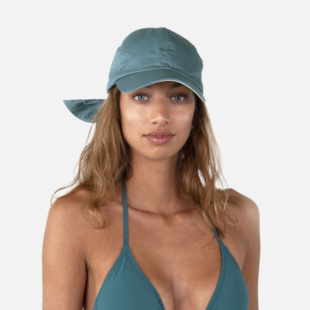 Casquette de Soleil en Coton Wupper vert aqua BARTS