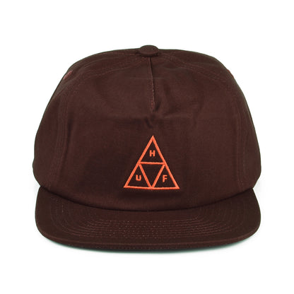 Casquette Snapback Non Structurée Triple Triangle marron HUF