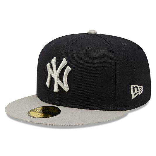 Casquette 59FIFTY MLB Side Patch New York Yankees bleu marine-gris NEW ERA