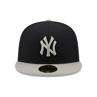 Casquette 59FIFTY MLB Side Patch New York Yankees bleu marine-gris NEW ERA