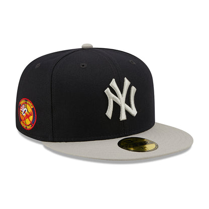 Casquette 59FIFTY MLB Side Patch New York Yankees bleu marine-gris NEW ERA