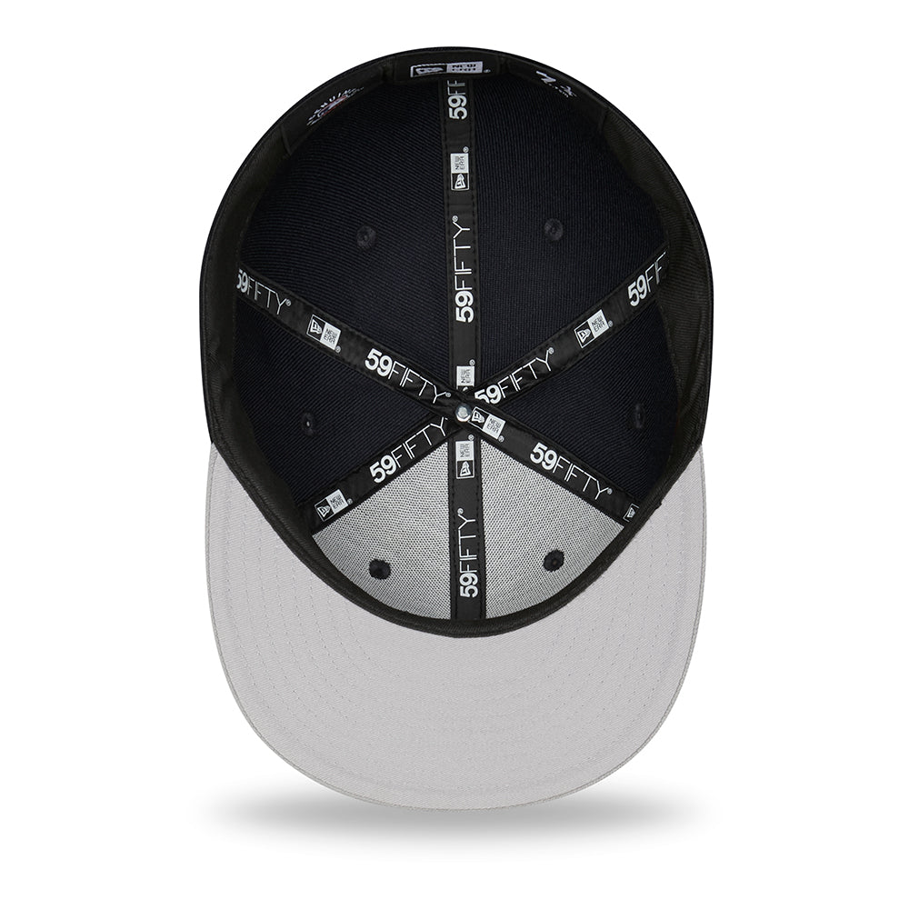Casquette 59FIFTY MLB Side Patch New York Yankees bleu marine-gris NEW ERA