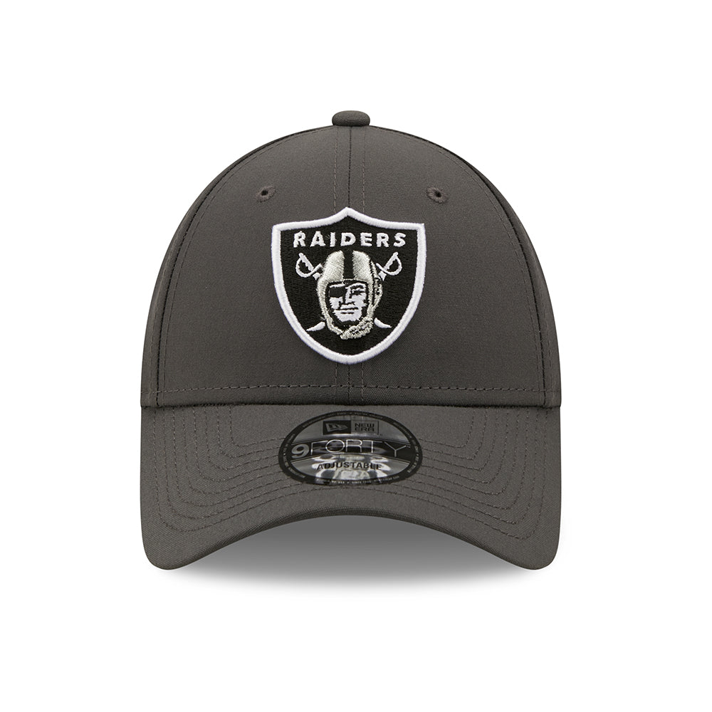 Casquette 9FORTY NFL Monochrome Las Vegas Raiders graphite NEW ERA